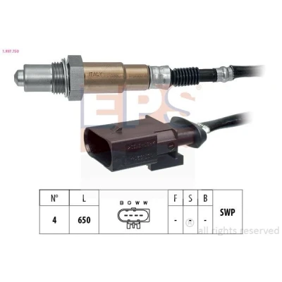 Imagen de EPS 1.997.750 Sonda lambda Made in Italy OE Equivalent térmico, plana, Rosca engrasada MINI: Hatchback, Cabrio