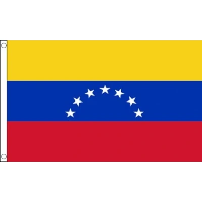 Imagen de AZ FLAG Bandera Venezuela Antigua 90x60 cm Venezuelana 100% Poliéster con Ojales de Metal Integrados 50g Colores Vivos Y Resistente A La Decoloración