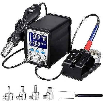 Imagen de estación de soldadura digital aire caliente pistola 750W desoldadura con pantalla temperatura 995D