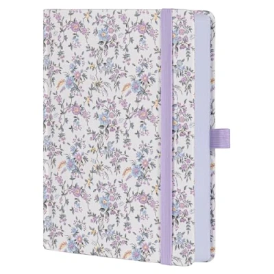 Imagen de TIEFOSSI Cuaderno Forrado para Mujer, A5 con Cuadrícula de Puntos Escribir, 190 Páginas Numeradas, Papel Grueso, Diario Viaje, Trabajo, Hogar, Escuela, Toma Notas, Negocios