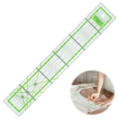 Imagen de 30x5 cm Regla de Patchwork,Reglas costura Patronaje,Regla Precisa para Patronaje Acrílico Duradero,Regla y acolchado, patchwork