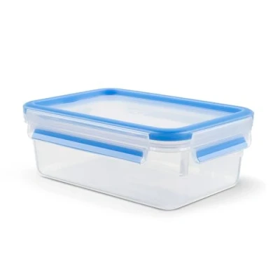Imagen de Tupper Hermético Tefal MasterSeal K30212, rectangular, 1 L, pieza, Transparente