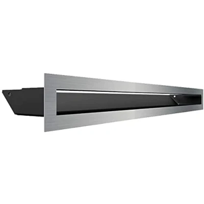 Imagen de Rejilla de ventilación KRATKI AIR aire caliente 6 x 60 cm Tierra escape para chimeneas Entrada en un ángulo 45 grados