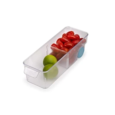Imagen de Joseph FridgeStore Cajón organizador con asa y ruedas para facilitar el acceso, apto todos los frigoríficos estándar, sin BPA, pequeño