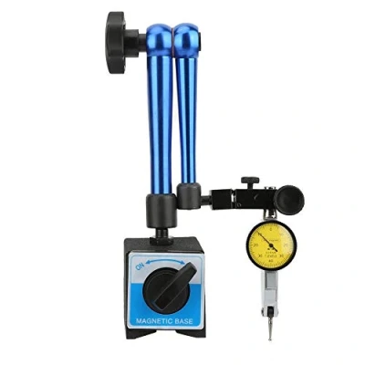 Imagen de Soporte de base magnético flexible con indicador esfera universal ajustable para prueba (60 x 50 55 mm, color azul)