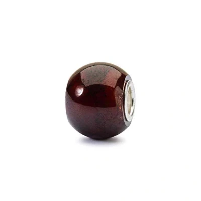 Imagen de Trollbeads Colgante redondo granate de piedra preciosa en color rojo oscuro, TSTBE 00021, talla única, Piedras preci, No es una