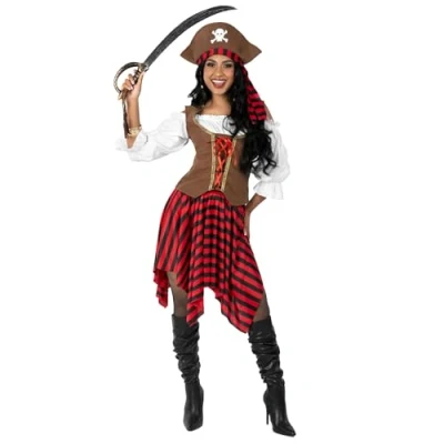 Imagen de Fun Shack Disfraz Pirata Mujer Sexy, Pirata, Disfraces Traje Mujer, Halloween, Carnaval Talla S