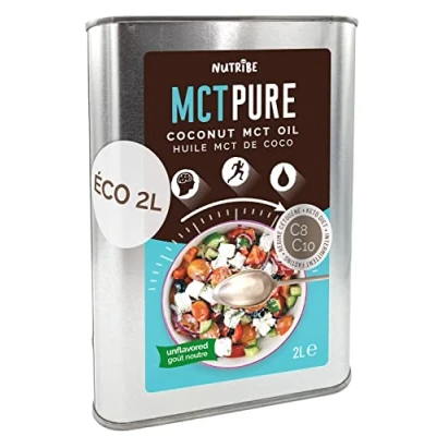 Imagen de Nutribe MCT Pure C8 C10. Aceite de coco Premium 2L Energía, programa adelgazamiento, refuerzo cetonas, nutrición especializada