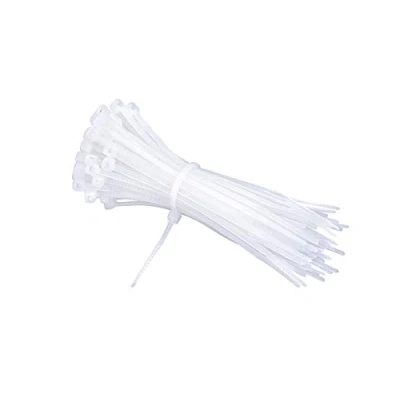 Imagen de V TAC 100 bridas para cables de 4,5 mm ancho atar cables, electricista, casa, oficina, bricolaje (4,5 x 150 mm, blanco)