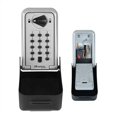 Imagen de Master Lock Caja Fuerte para Llaves Certificada [Extragrande][Montaje mural] 5426EURD de Seguridad Profesional, Gris