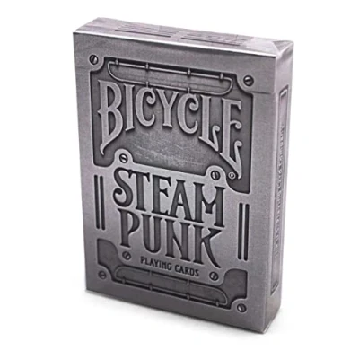 Imagen de Bicycle Silver Steampunk Baraja de Cartas para coleccionistas, Color Plata (US Playing Card Co. 10015809)