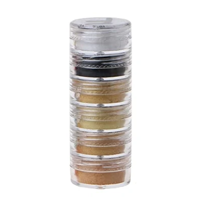 Imagen de 1 juego hecho a mano de grado cosmético nacarado natural mica mineral en polvo resina epoxi, pigmento perlado para jabón velas