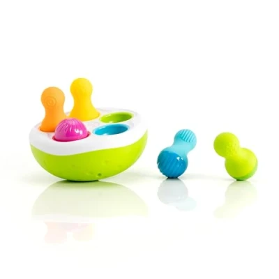 Imagen de Fat Brain Toys F248 SpinnyPins, Kids Preschool, Spinning and Sorting Building Sets, Early Development Toy for Babies Aged 18 Months Older, Multicoloured
