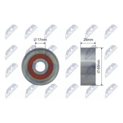 Imagen de Polea tensora, correa trapezoidal NTY RNK ME 015