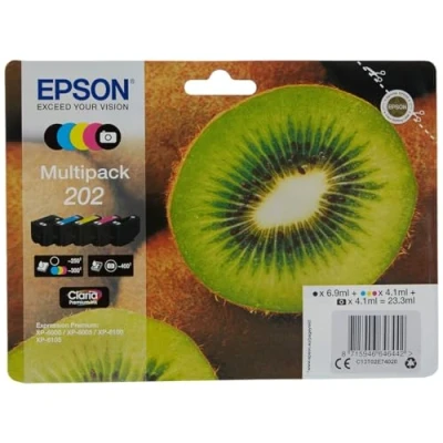 Imagen de Cartucho De Tinta Epson Multipack 5 Colores 202 Claria Premium Ink