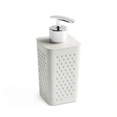Imagen de TATAY Dispensador para el jabón Bohol, de Polipropileno, Libre BPA, Plástico 100% Reciclado, Blanco. Medidas: 7 x 6,5 16 cm