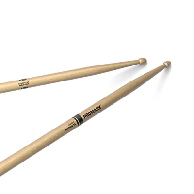 Imagen de ProMark Drum Sticks Rebound 5B Drumsticks Set Acorn Wood Tip for Larger Sweet Spot Hickory Consistent Weight and Pitch 1 Pair
