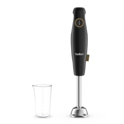 Imagen de Tefal HB46E8 Eco Respect Batidora de mano Motor 600 W Design 2 velocidades 4 cuchillas Powelix Protección contra salpicaduras Incluye vaso medidor 800 ml Negro