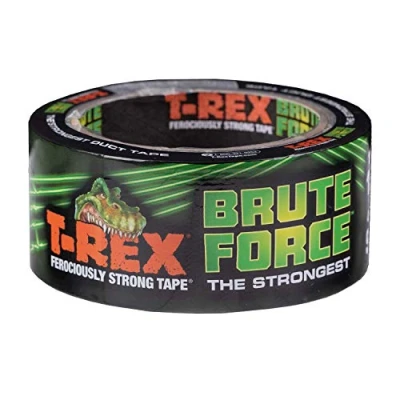 Imagen de T Rex Brute Force Cinta adhesiva de alto rendimiento, resistente al agua, 48 mm x 9,1 m, color negro