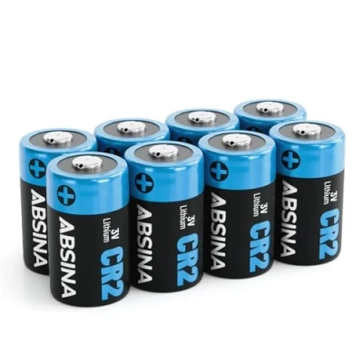 Imagen de ABSINA 8X Pilas CR2 3V Litio para cámaras y Mucho más CR 2 a Prueba de Fugas Larga duración Pila con 800mAh Lithium Battery,