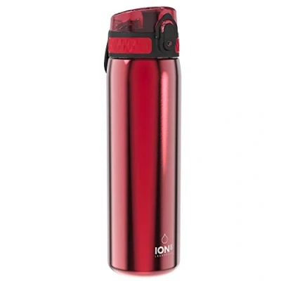 Imagen de Ion8 Sin Fugas Botella Agua Acero Inoxidable, 600ml, Rojo