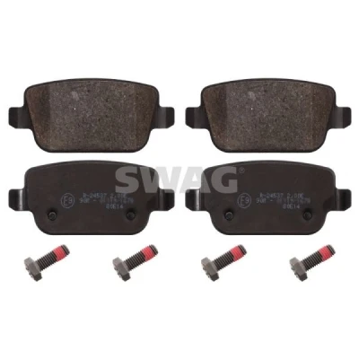 Imagen de SWAG 50 91 6642 juego de pastillas freno Eje trasero excl. contacto avisador desgaste con tornillos FORD: S Max Mk1