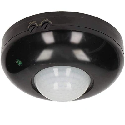 Imagen de ORNO OR CR 203 Sensor de Movimiento 360 10 1200 W instalación en Techo infrarrojo Empotrado (Negro)