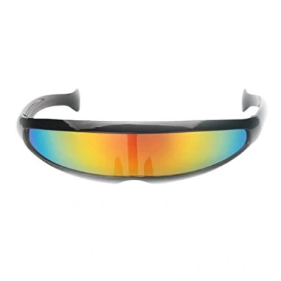 Imagen de Gafas de sol futuristas con visera estrecha y negro