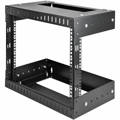 Imagen de StarTech.com Rack de Servidores Abierto 8U Pared 19 Pulgadas 2 Columnas Profundidad Ajustable para Equipo Redes AV Servicio Pesado (RK8WALLOA)