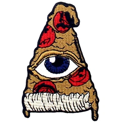 Imagen de Parche termoadhesivo para la ropa, diseño de Todo lo que ve en pizza