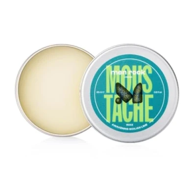 Imagen de Men Rock Awakening Moustache Wax, Perfect to Shape, Style and Tame Unruly Hairs, Enriched with Coffee Oil Soften Zesty Sicilian Lime Fragrance 25ml