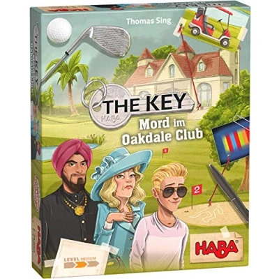 Imagen de HABA The Key 305610 Juego de Krimi deteccivial para 1 4 Jugadores a Partir 8 años, Familiar con Gran y Control soluciones.