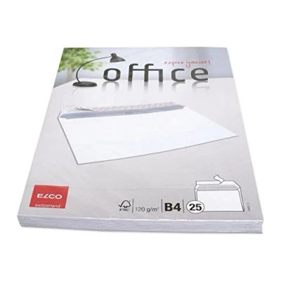 Imagen de Elco Office Sobres B4 (250 x 353 50 mm, 25 unidades), color blanco