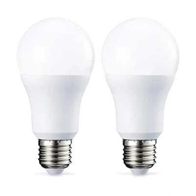 Imagen de Amazon Basics Bombilla LED E27 rosca Edison, de 10 W (equivalente a 75 W), blanco frío, no regulable, paquete 2, CRI80