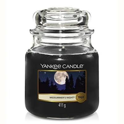 Imagen de Yankee Candle vela aromática en tarro mediano, noche de verano, duración combustión hasta 75 horas