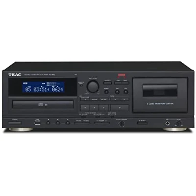 Imagen de TEAC AD RW900 Grabador de CD y cassette para equipo audio (3.5 mm, USB), negro