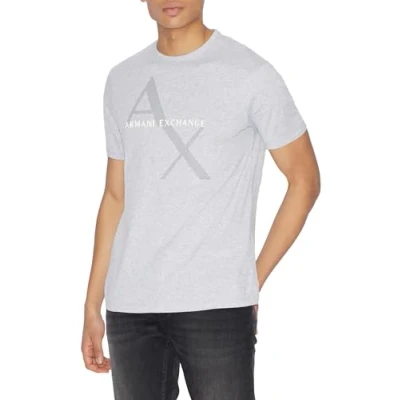 Imagen de Armani Exchange 8nzt76 Camiseta, Gris (B09B Heather Grey 3929), XX Large para Hombre