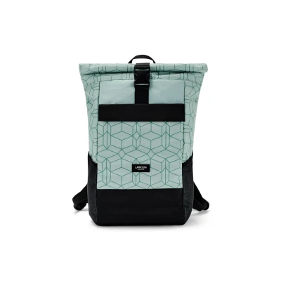 Imagen de LARKSON Mochila Enrollable Hombre &amp; Mujer Menta Estampado No 4 Macuto para Viaje, Uni, Trabajo de Botellas Pet Recicladas Bolso Portátil Impermeable