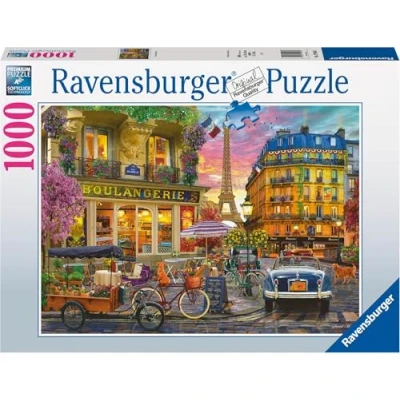 Imagen de Ravensburger 19946 Puzzle (1000 Piezas), diseño de París en el Amanecer, Color Azul (19946)