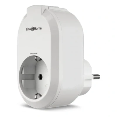 Imagen de REV enchufe inteligente Link2Home, inalámbrico, temporizador, hogar inteligente, iOS, Android, Alexa, Google Assistant, blanco