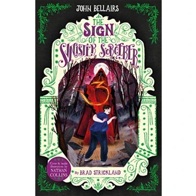 Imagen de The Sign Of Sinister Sorcerer House With A Clock In Its Wall