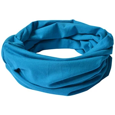 Imagen de Miobo Práctico cuello redondo para niños, pañuelo de algodón: versátil y cómodo (S, Azul claro)