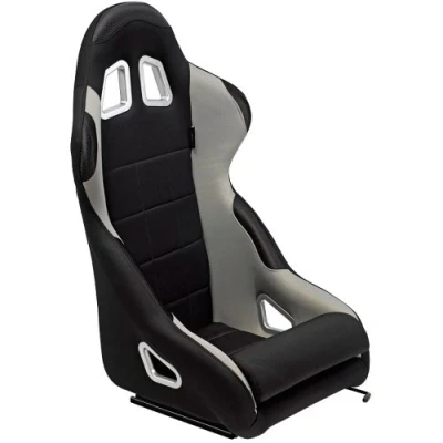 Imagen de AUTO STYLE Asiento Deportivo &#039;K5&#039; Negro/Gris Respaldo Fijo incl. Correderas