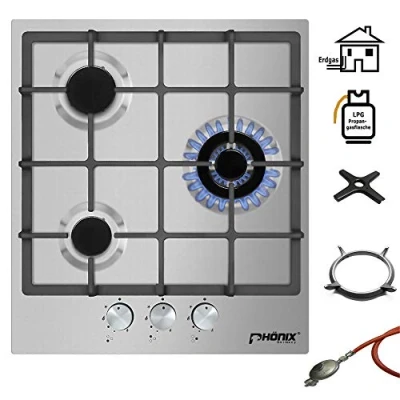 Imagen de Phönix PS 450T Cocina de gas (3 focos, acero inoxidable, propano/natural
