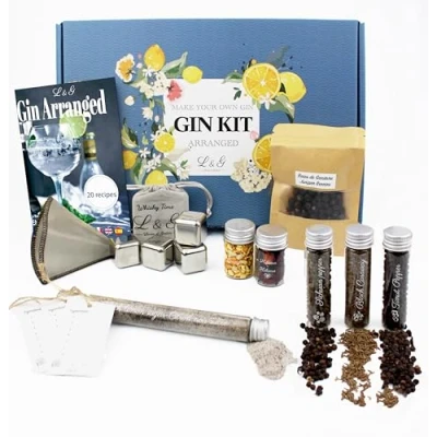 Imagen de L&amp;G® Kit de Gin tonic descubrimiento especias personalizado Botánicos para ginebra DIY Regalo Original Navidad, Cumpleaños y Aniversario