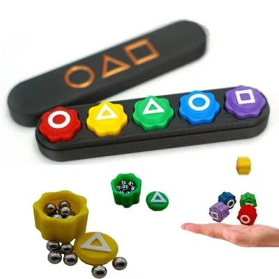 Imagen de Dinblex juego Gonggi, coreano de calamar piedra Jack Stone, entrenamiento coordinación ojo mano, captura guijarros,