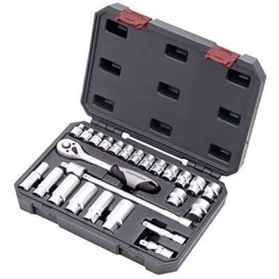 Imagen de KRAFTWERKTOOLS KRAFTWERK 204.102.100 Juego de Llaves Vaso (3/8&quot;), Negro, Normal