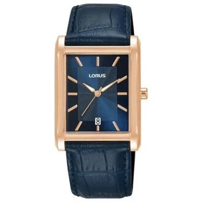 Imagen de Lorus Reloj Analógico de Cuarzo para Mujer con Correa Piel, Azul