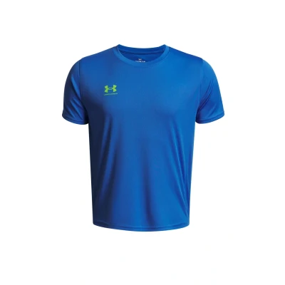 Imagen de Under Armour UA B&#039;s Challenger Train SS Blue Atlantis / High Vis Yellow YSM, Azul Atlantis/Amarillo de Alta Visibilidad, 128 140