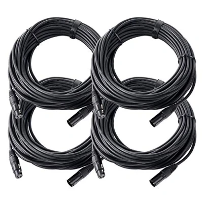 Imagen de Pronomic Stage XFXM Blue 20 Cable de micrófono XLR m negro, set 4
